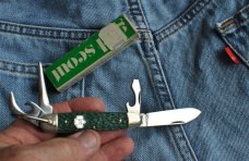 Kutmaster Utica NY USA Girl Scout 4 Blade Bail Mint In Original Box With Price Tag