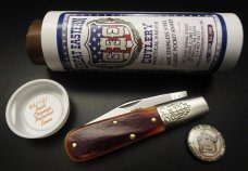 Great Eastern Cutlery #86 2-Acorn Barlow Rust Orange Natural Bone GEC 861121
