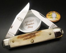 Great Eastern Cutlery Northfield UN-X-LD #68 White Owl Sambar Stag GEC 681221
