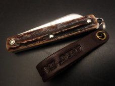 Great Eastern Cutlery #05 PPP Sheepsfoot Keychain Knife Sambar Stag GEC 053121