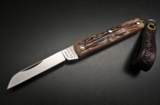 Great Eastern Cutlery #05 PPP Sheepsfoot Keychain Knife Sambar Stag GEC 053121