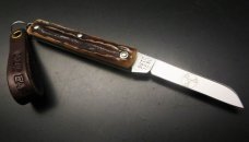 Great Eastern Cutlery #05 PPP Sheepsfoot Keychain Knife Sambar Stag GEC 053121