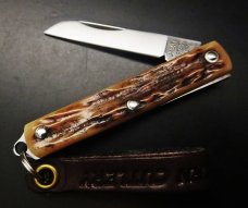 Great Eastern Cutlery #05 PPP Sheepsfoot Keychain Knife Sambar Stag GEC 053121