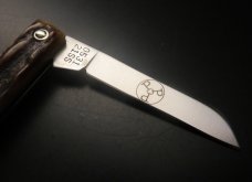 Great Eastern Cutlery #05 PPP Sheepsfoot Keychain Knife Sambar Stag GEC 053121
