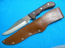 VINTAGE 1087 8F JAPAN FIXED BLADE HUNTING SKINNING BOWIE THROWING KNIFE KNIVES OLD SHEATH