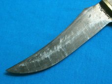 VINTAGE IMPERIAL USA KIT CARSON FIXED BLADE HUNTING SKINNING BOWIE KNIFE KNIVES OLD SHEATH