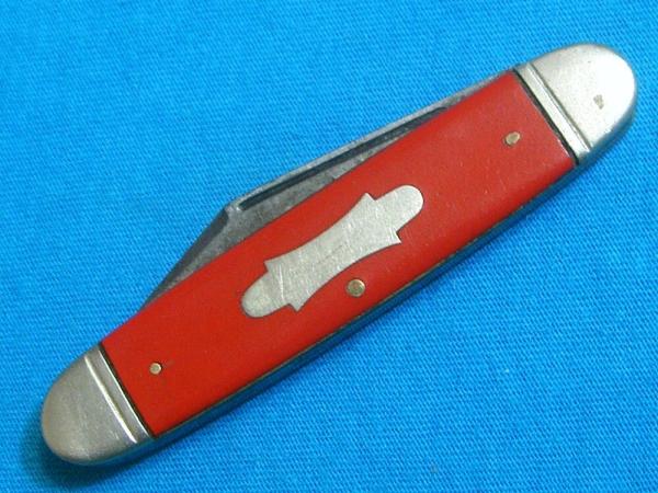 VINTAGE 4 LINE CAMILLUS SWORD BRAND EQUAL END CIGAR STOCKMAN FOLDING POCKET KNIFE KNIVES OLD RED VINTAGE 4 LINE CAMILLUS SWORD BRAND EQUAL END CIGAR STOCKMAN FOLDING POCKET KNIFE KNIVES OLD RED