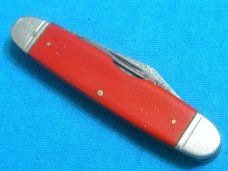 VINTAGE 4 LINE CAMILLUS SWORD BRAND EQUAL END CIGAR STOCKMAN FOLDING POCKET KNIFE KNIVES OLD RED