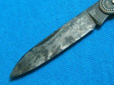 VINTAGE WH WHITEHEAD HOAG TRAVELERS TRAIN LOCOMOTIVE RAILROAD FOLDING POCKET KNIFE KNIVES OLD USA AD