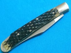 BIG AG RUSSELL 2004 USA TOADSTICKER ACORN JIGGED BONE LOCKBACK FOLDING JACK POCKET KNIFE KNIVES OLD