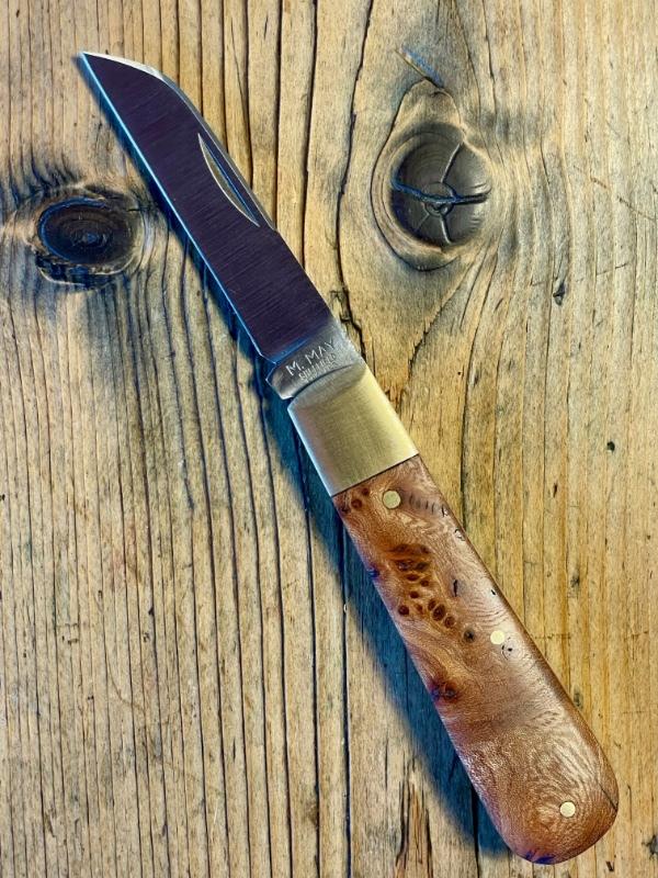 Michael May Sheffield England Lambsfoot with Elm Burl Scales