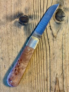 Michael May Sheffield England Lambsfoot with Elm Burl Scales