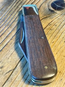 Michael May Traditional Barlow from Sheffield England with Clip Point blade and English Walnut Scale