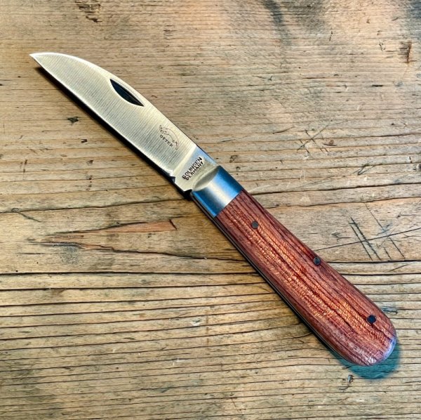 Otter Messer "Weaver's" Swayback Knife with Wharncliffe Blade and Hardwood Scales