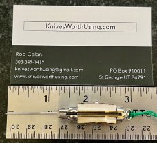 Miniature Switchblade Knife, Made In Italy, Inox, Older Style, Great Stag, Original Box, New