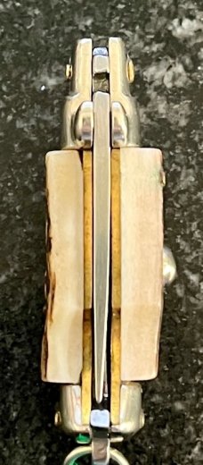 Miniature Switchblade Knife, Made In Italy, Inox, Older Style, Great Stag, Original Box, New