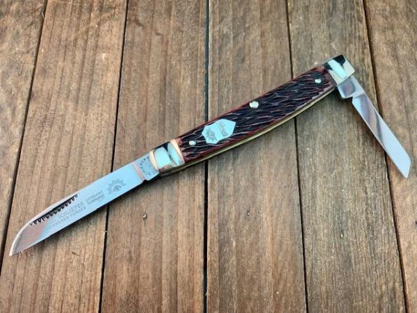 German Eye Carl Schlieper Half Congress Brown Jigged Bone