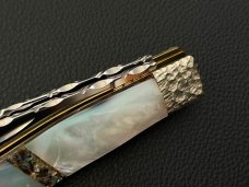 Case XX USA SS 6375 Custom Stockman with MOP & Black Lip Pearl with Abalone Inlay & File Work