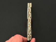 Case XX USA SS 6375 Custom Stockman with MOP & Black Lip Pearl with Abalone Inlay & File Work