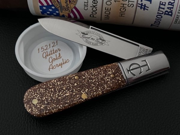 Great Eastern Cutlery GEC 152121 TC Barlow Glitter Gold "Good as Gold" 