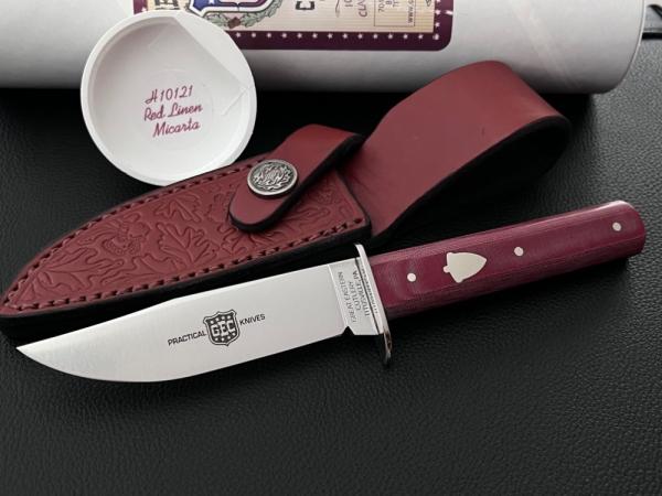 Great Eastern Cutlery GEC H10121 Red Linen Micarta Hunter Great Eastern Cutlery GEC H10121 Red Linen Micarta Hunter