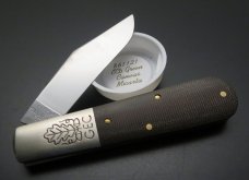 Great Eastern Cutlery #86 Barlow OD Green Canvas Micarta 440C Stainless Steel  GEC 861121