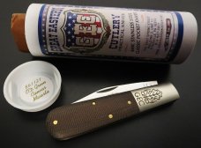 Great Eastern Cutlery #86 Barlow OD Green Canvas Micarta 440C Stainless Steel  GEC 861121