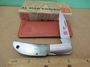 AL-Mar Discontinued Black Lip Mother Of Pearl Hawk Pattern  1002BP 