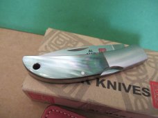 AL-Mar Discontinued Black Lip Mother Of Pearl Hawk Pattern # 1002BP 