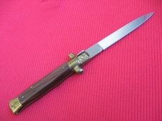 Rare Vintage Italian Slip Joint 9" Non Locking Stiletto Switchblade Knife - New Condition