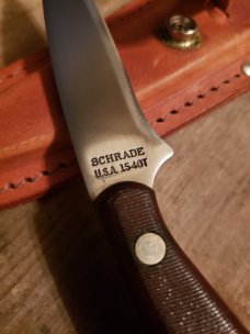 Schrade USA Old Timer - 154OT Drop Point Hunter - 1970's Vintage