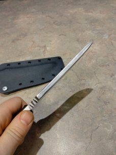 Custom Double Dragon feeder knife
