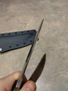 Custom Double Dragon feeder knife