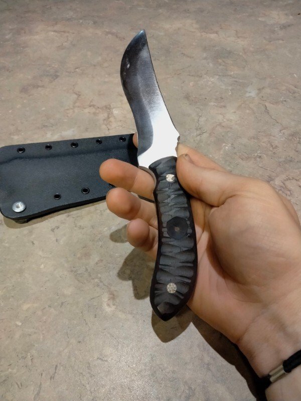 Custom Double Dragon feeder knife