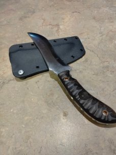 Custom Double Dragon feeder knife