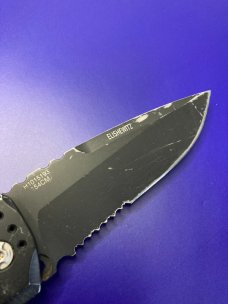 Hogue Knives EX-A01 Automatic Knife Drop Point Black Aluminum