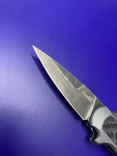 Kershaw Launch 12 Mini Stiletto Automatic Knife Gray/CF