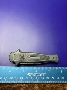 Kershaw Launch 12 Mini Stiletto Automatic Knife Gray/CF