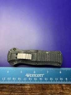 Benchmade Mini Infidel OTF Automatic Knife (3.10" Satin) 3350