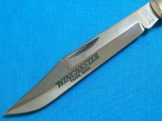 VINTAGE WINCHESTER USA 1927 '88  JIGGED BONE BANANA TRAPPER LOCKBACK FOLDING POCKET KNIFE KNIVES OLD