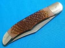 VINTAGE REMINGTON UMC USA 1990 11-87 AUTO 870 PUMP FOLDING JACK POCKET KNIFE KNIVES OLD