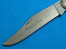 VINTAGE REMINGTON UMC USA 1990 11-87 AUTO 870 PUMP FOLDING JACK POCKET KNIFE KNIVES OLD