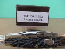 Schatt & Morgan 2004 Autumn Corncob Bone 1 of 100 Reverse Gunstock Stockman Pattern # 043150