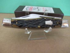 Schatt & Morgan 2004 Autumn Corncob Bone 1 of 100 Reverse Gunstock Stockman Pattern # 043150