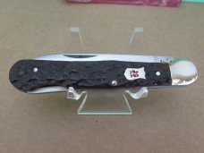 Kissing Crane Bone Handle Lock Back Pattern # 2219XVI