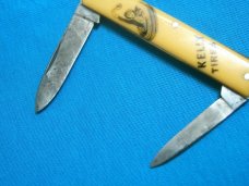 VINTAGE ANTIQUE REMINGTON UMC USA KELLY TIRES AD ADVERTISING KNIFE FOLDING POCKET KNIFE KNIVES OLD