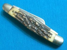 VINTAGE SMALL SCHRADE USA 807UH UNCLE HENRY STOCKMAN FOLDING POCKET PEN JACK KNIFE KNIVES OLD