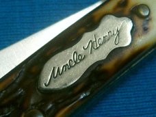 VINTAGE SMALL SCHRADE USA 807UH UNCLE HENRY STOCKMAN FOLDING POCKET PEN JACK KNIFE KNIVES OLD