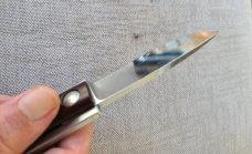 Ted Dowell FUNNY FOLDERS...Concealed Carry Friction Folder...Micarta scales...D2 blade..SS frame 