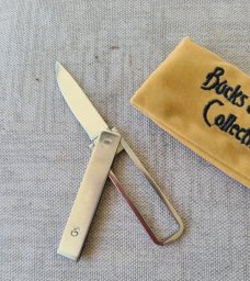 Ted Dowell FUNNY FOLDERS...Concealed Carry Friction Folder...Stainless frame...D2 blade..SS frame 